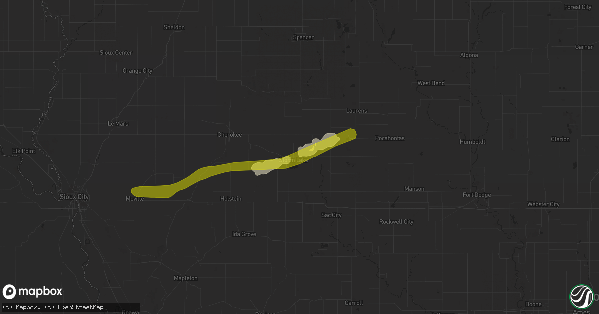 Hail map in Storm Lake, IA on September 30, 2019