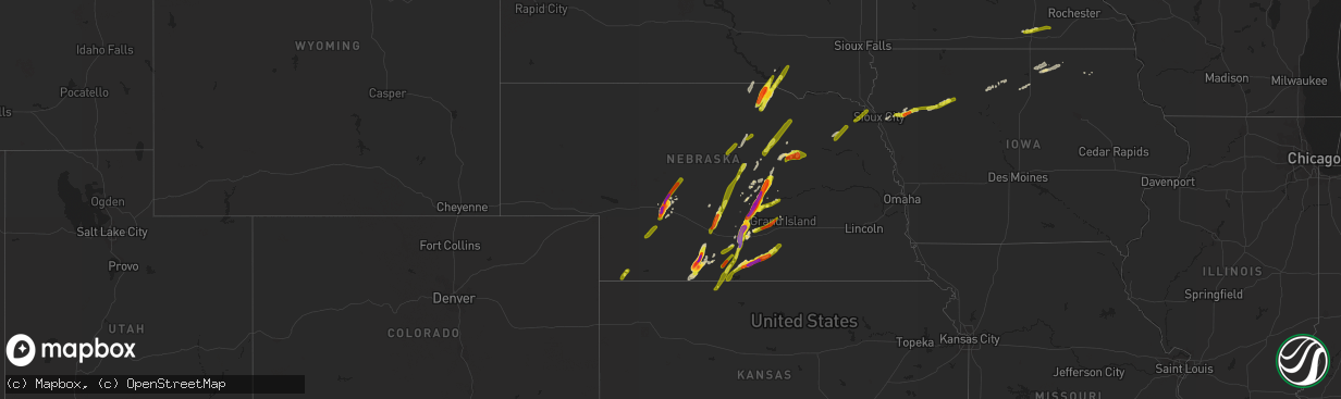 Hail map on September 30, 2019