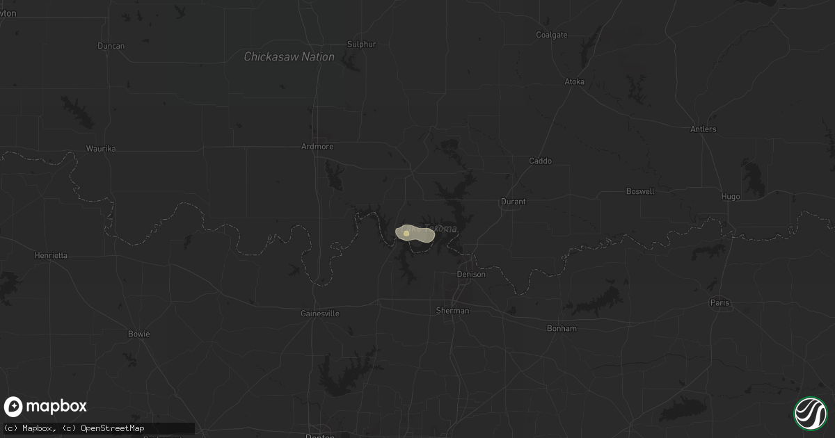 Hail map in Kingston, OK on September 30, 2021