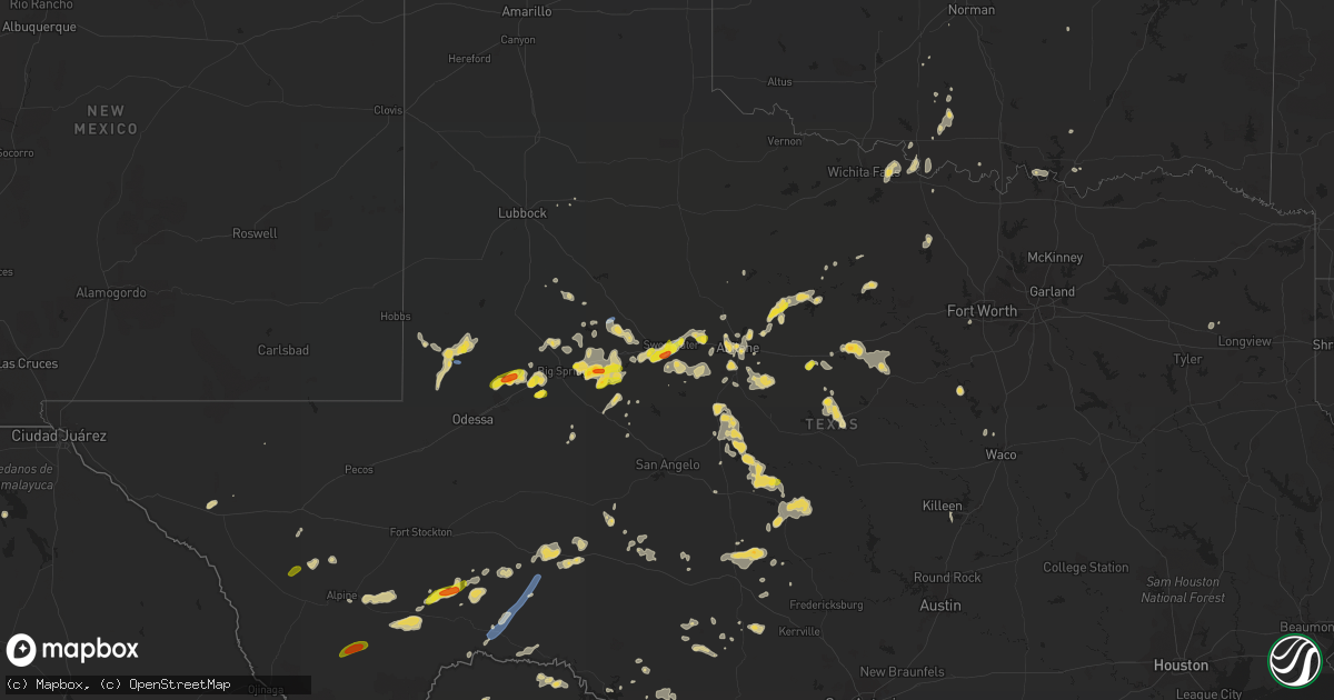 Hail map on September 30, 2021