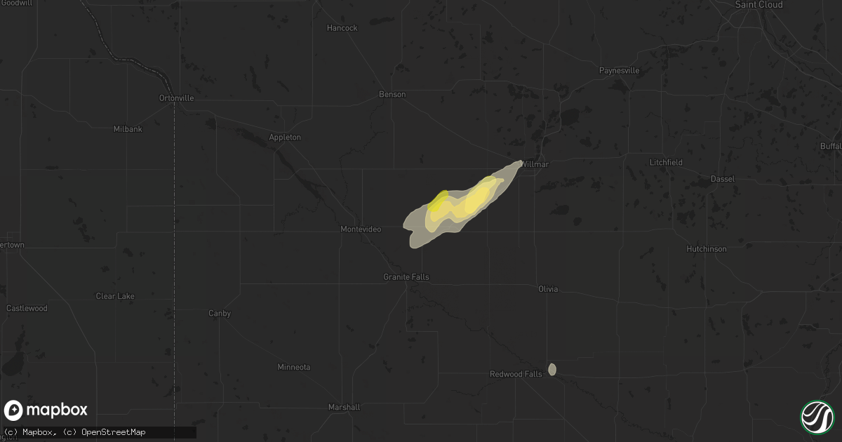 Hail map in Maynard, MN on September 30, 2023