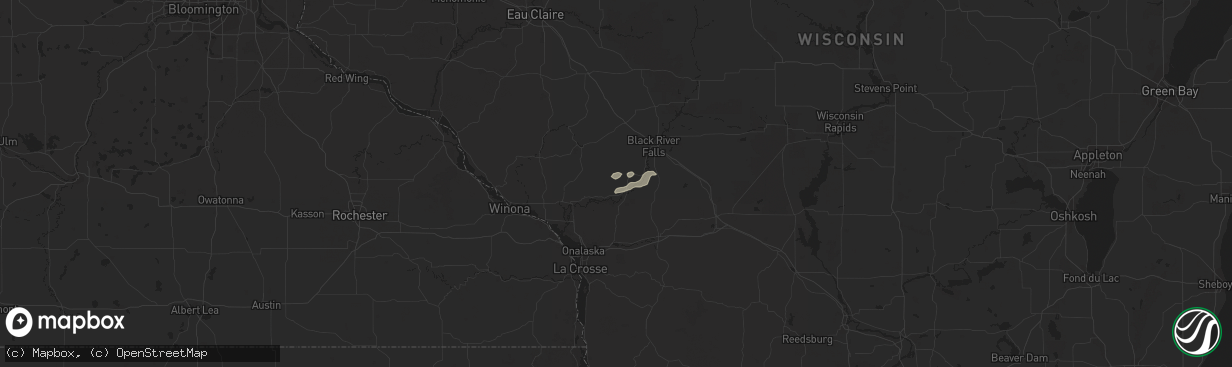 Hail map in Melrose, WI on September 30, 2023