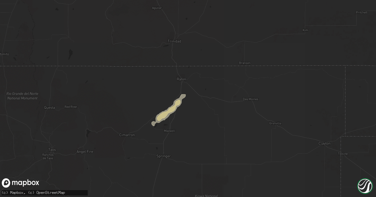 Hail map in Raton, NM on September 30, 2023