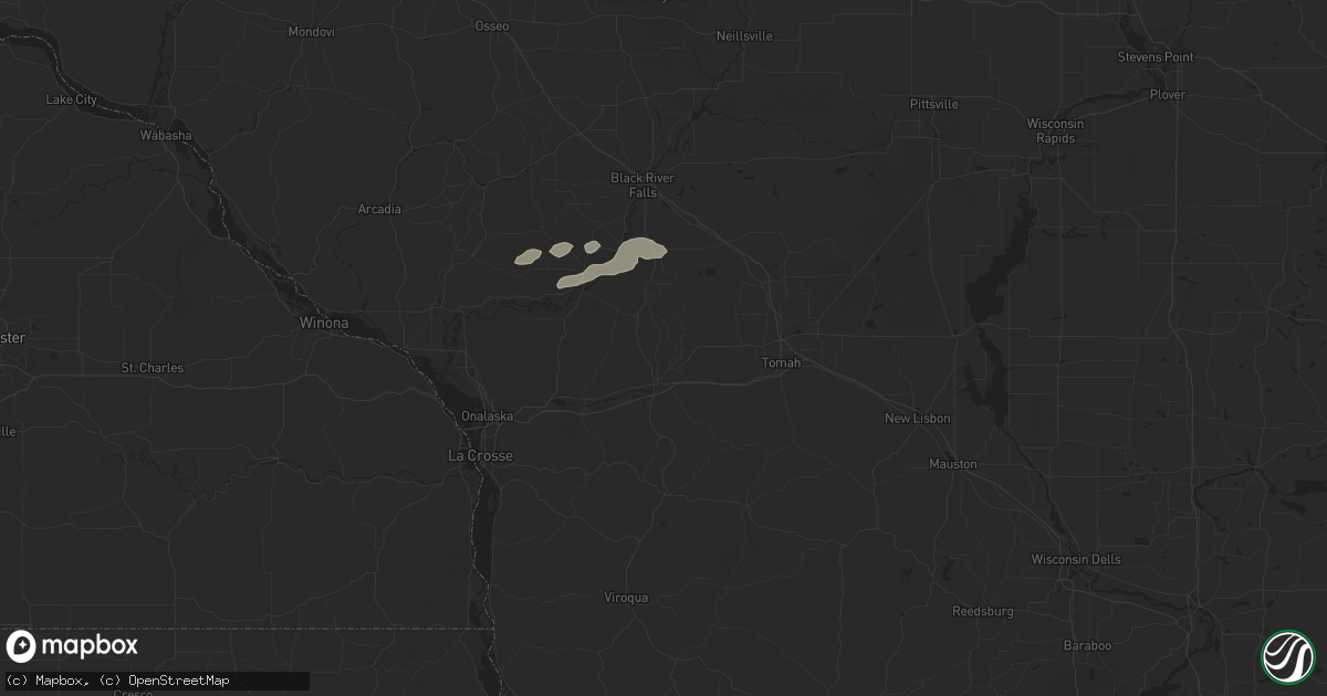Hail map in Sparta, WI on September 30, 2023