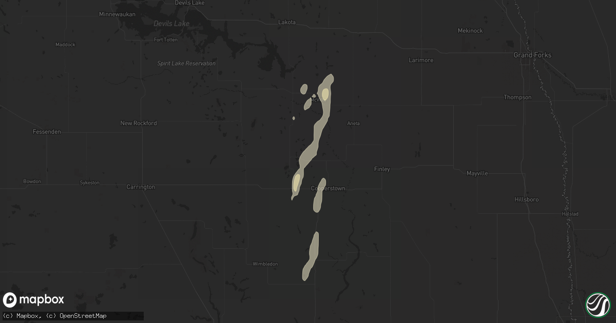 Hail map in Jessie, ND on September 30, 2025