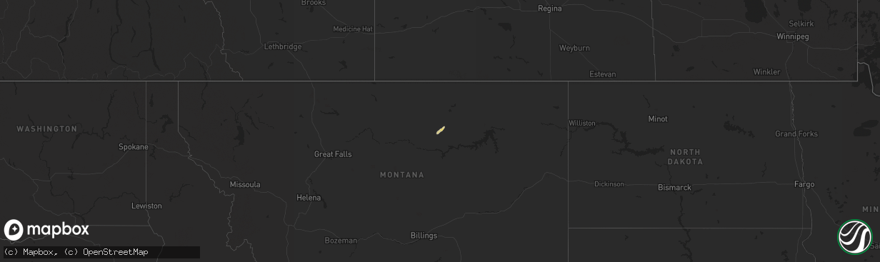 Hail map on September 30, 2025