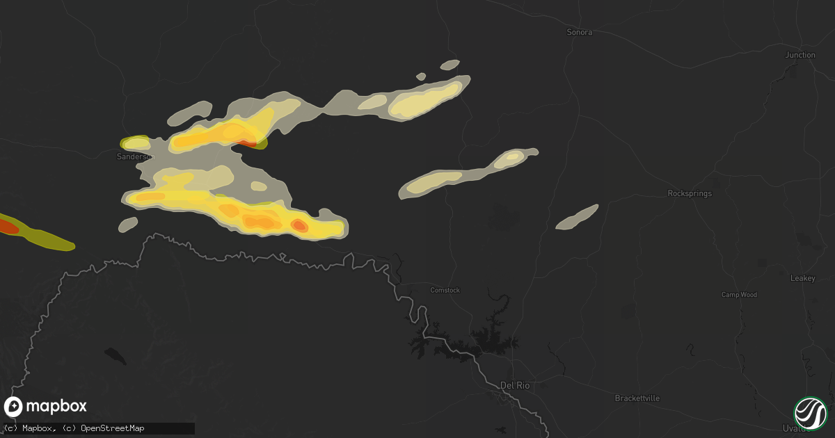 Hail map in Comstock, TX on September 30, 2026