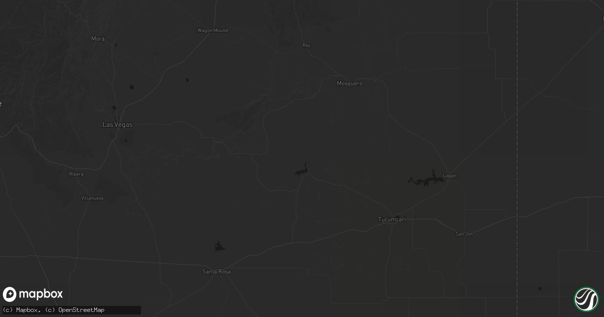 Hail map in Conchas Dam, NM on September 30, 2026