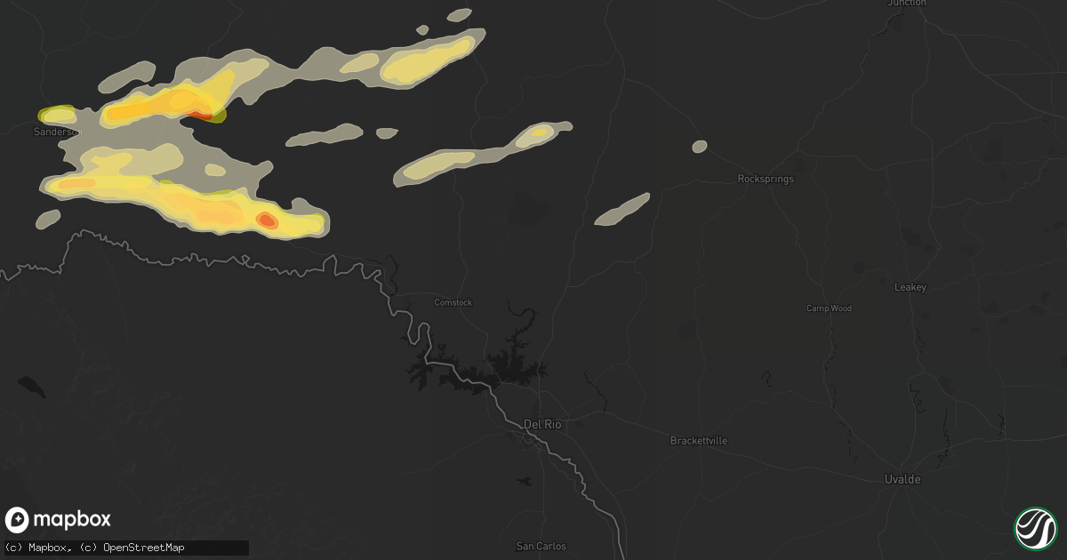 Hail map in Del Rio, TX on September 30, 2026