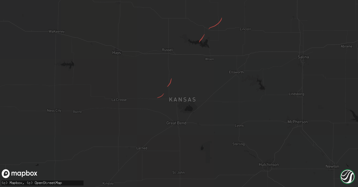 Hail map in Hoisington, KS on September 30, 2026