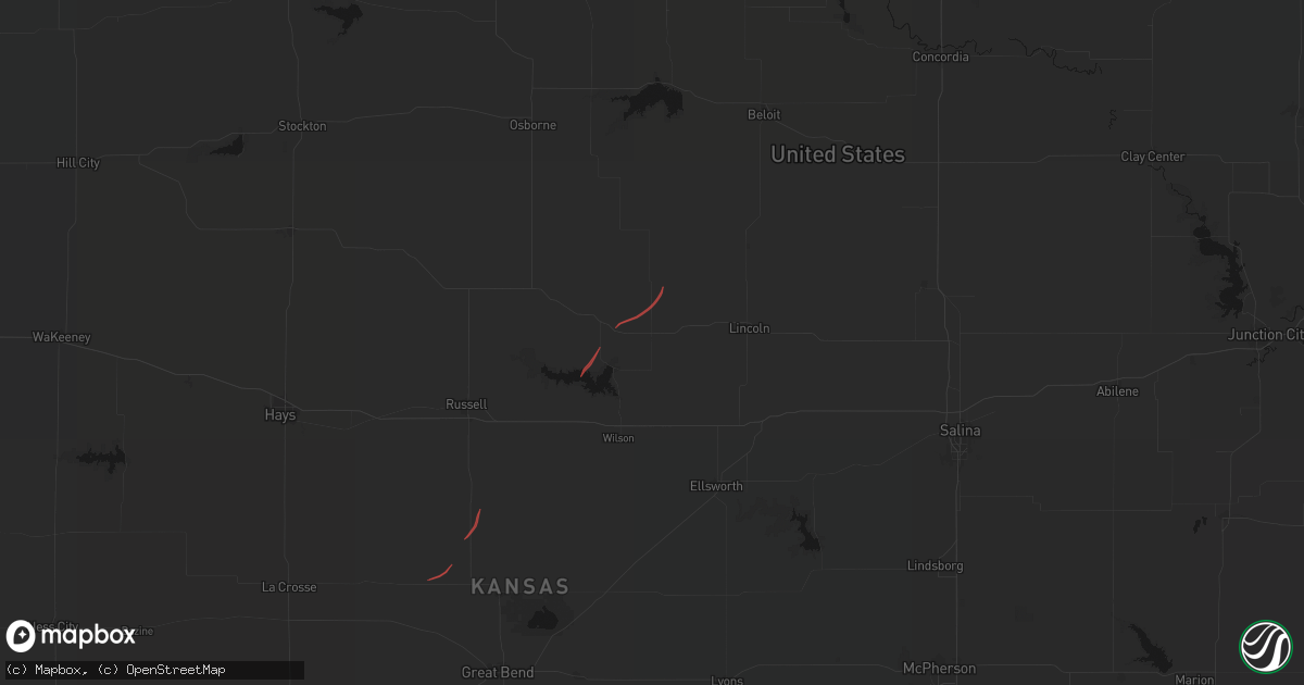 Hail map in Sylvan Grove, KS on September 30, 2026