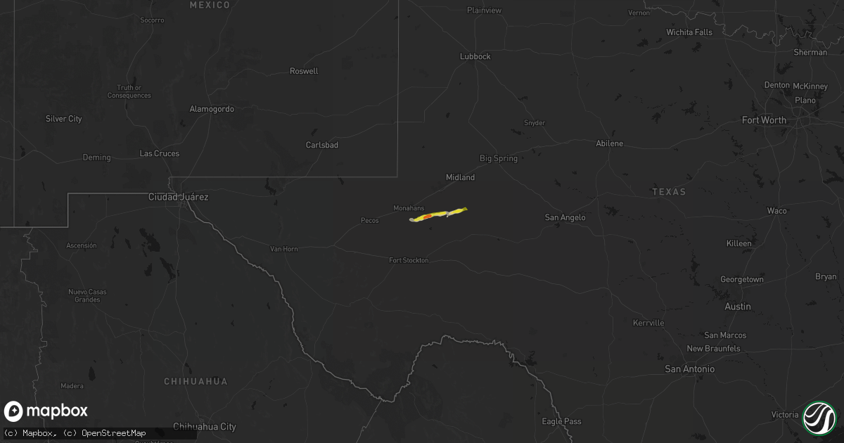 Hail map on September 30, 2026