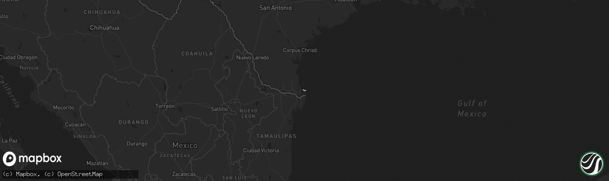 Hail map in Texas on October 1, 2011