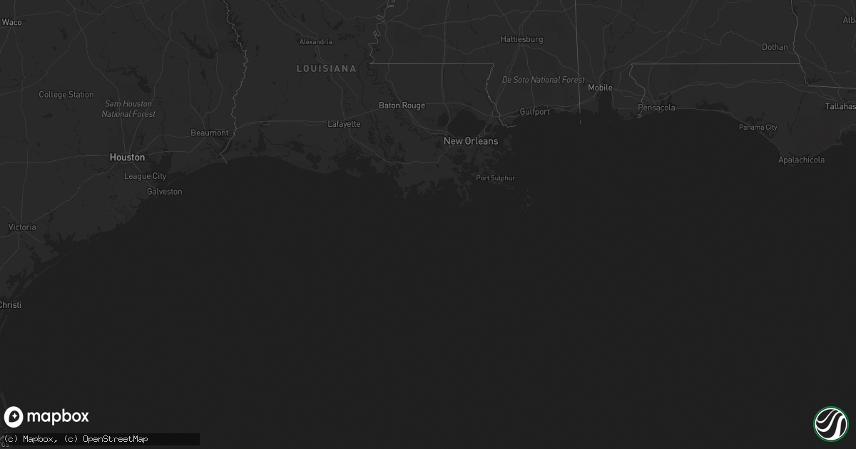 Hail map on October 1, 2012