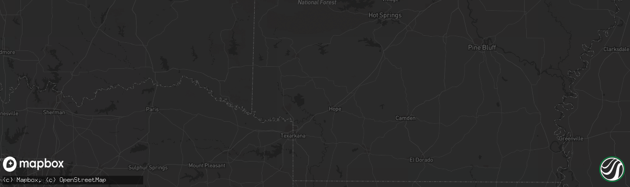 Hail map in Sparks, GA on October 1, 2015