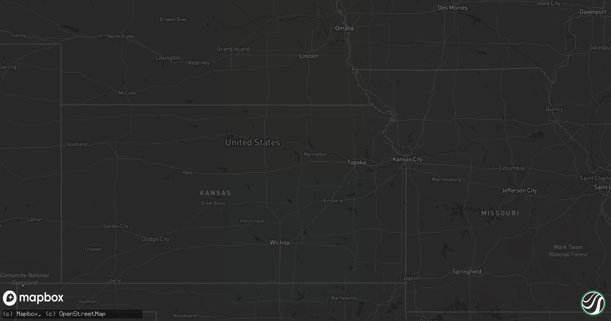Hail map on October 1, 2016