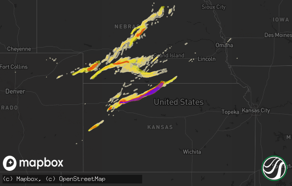 Hail map preview on 10-01-2017