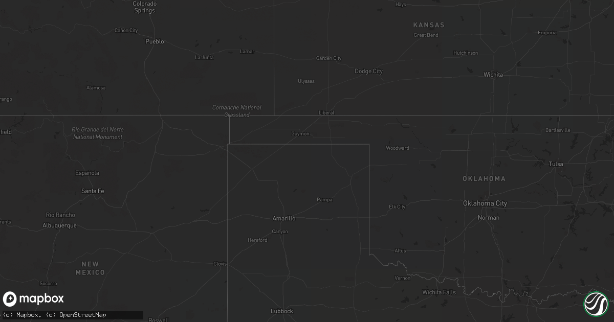 Hail map in Louisiana on October 1, 2018