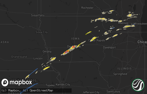 Hail map preview on 10-01-2019