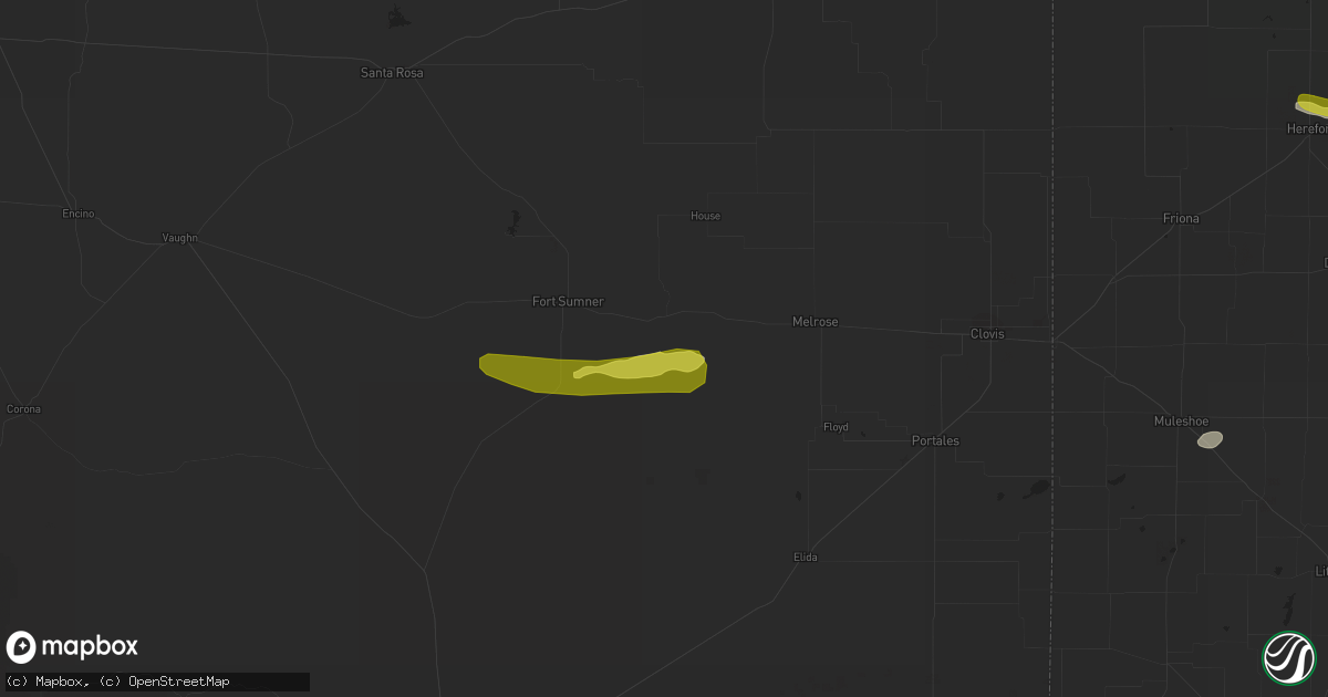 Hail map in Taiban, NM on October 1, 2021