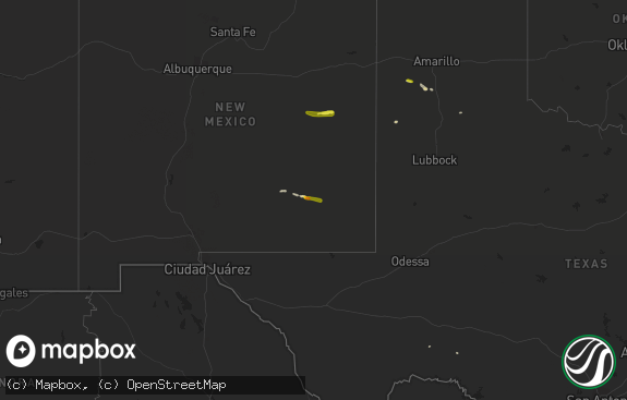Hail map preview on 10-01-2021