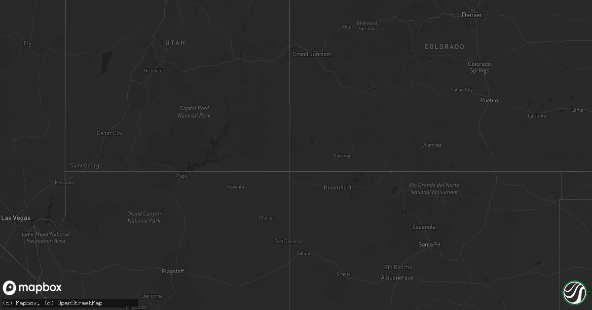 Hail map in Utah on October 1, 2023