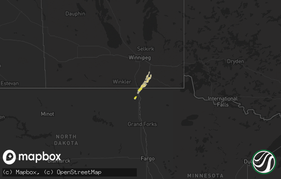 Hail map preview on 10-01-2025