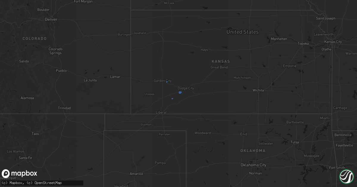 Hail map on October 1, 2026