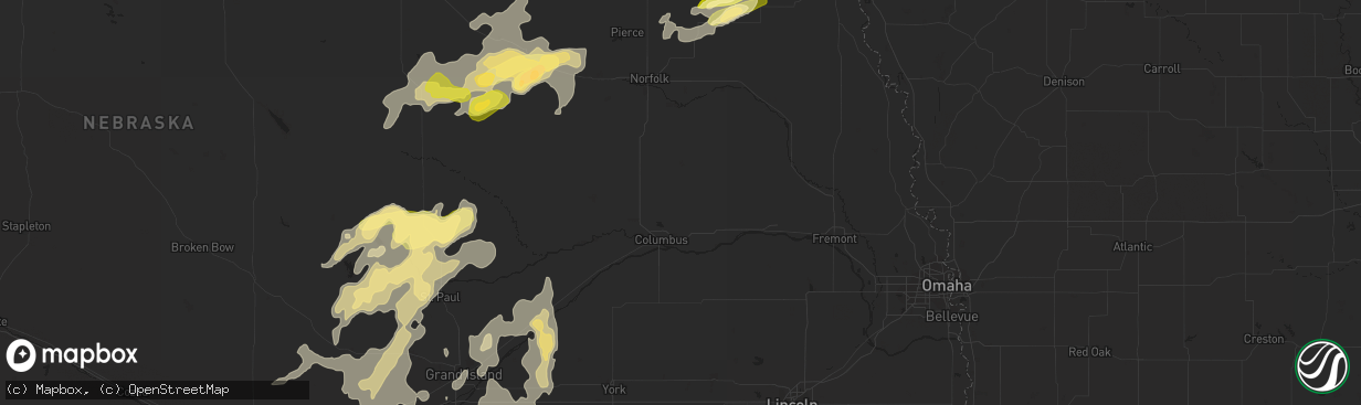 Hail map in Brewster, MN on October 2, 2013