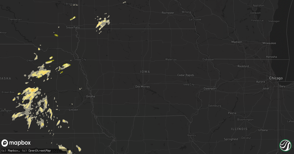 Hail map in Iowa on October 2, 2013