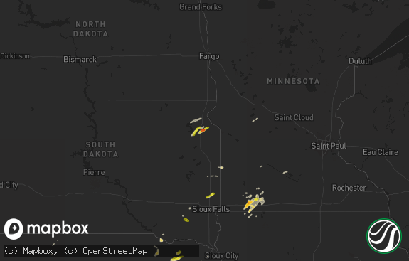 Hail map preview on 10-02-2013