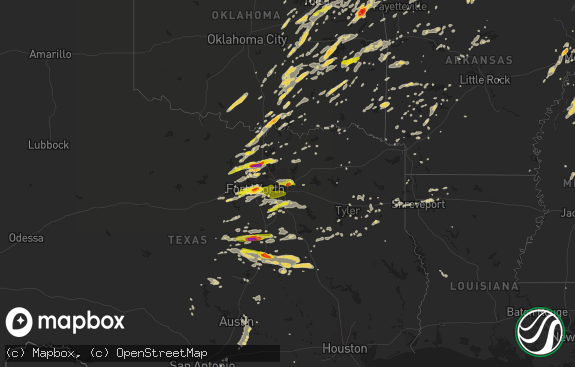 Hail map preview on 10-02-2014