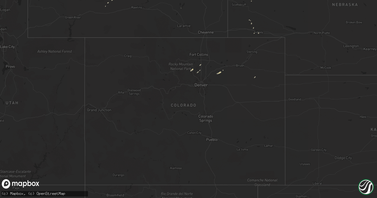 Hail map on October 2, 2015