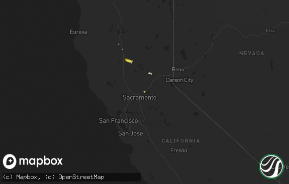 Hail map preview on 10-02-2016