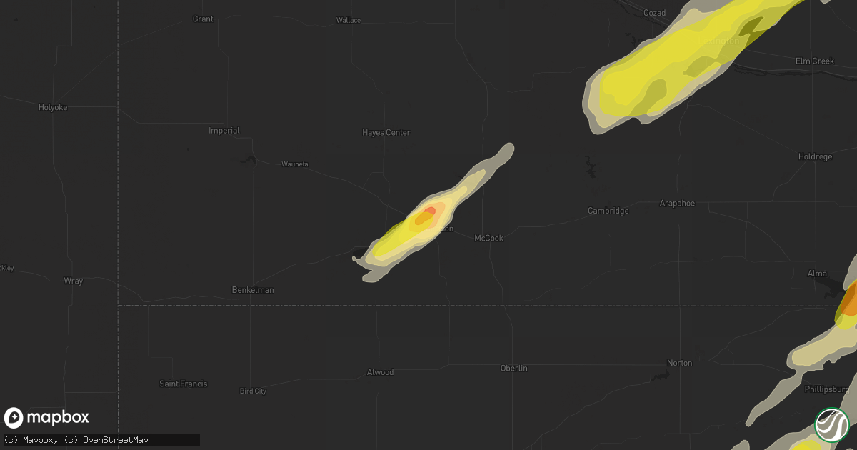 Hail map in Culbertson, NE on October 2, 2017