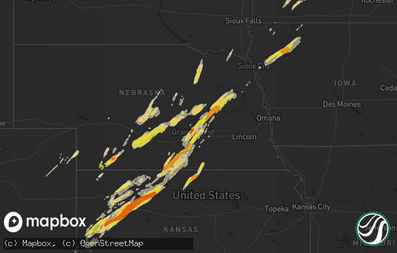 Hail map preview on 10-02-2017