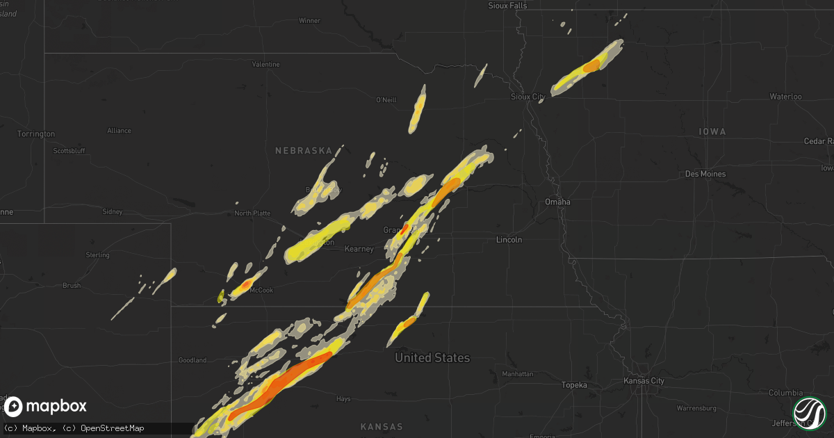Hail map on October 2, 2017