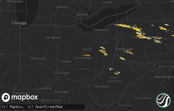 Hail map preview on 10-02-2018