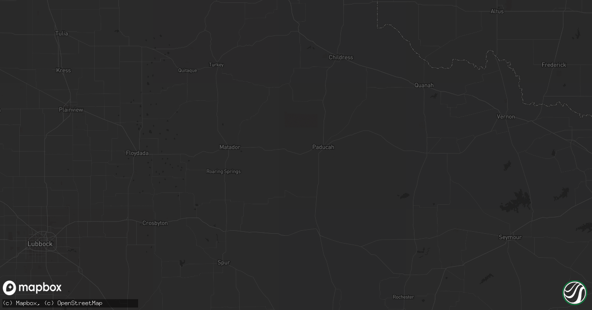 Hail map in Loop, TX on October 2, 2019