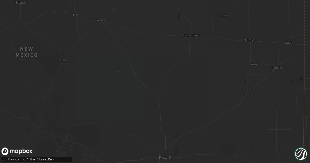 Hail map in Ocate, NM on October 2, 2023