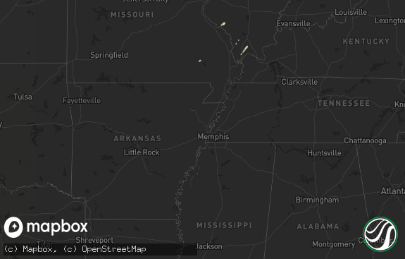 Hail map preview on 10-03-2012