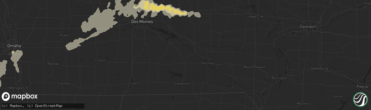 Hail map in Ankeny, IA on October 3, 2013