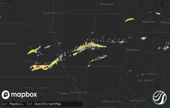 Hail map preview on 10-03-2013