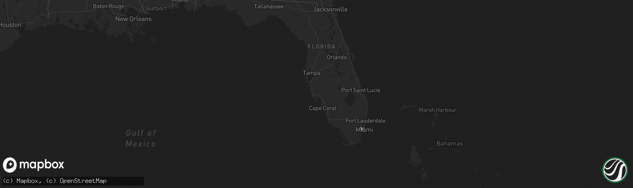 Hail map on October 3, 2014