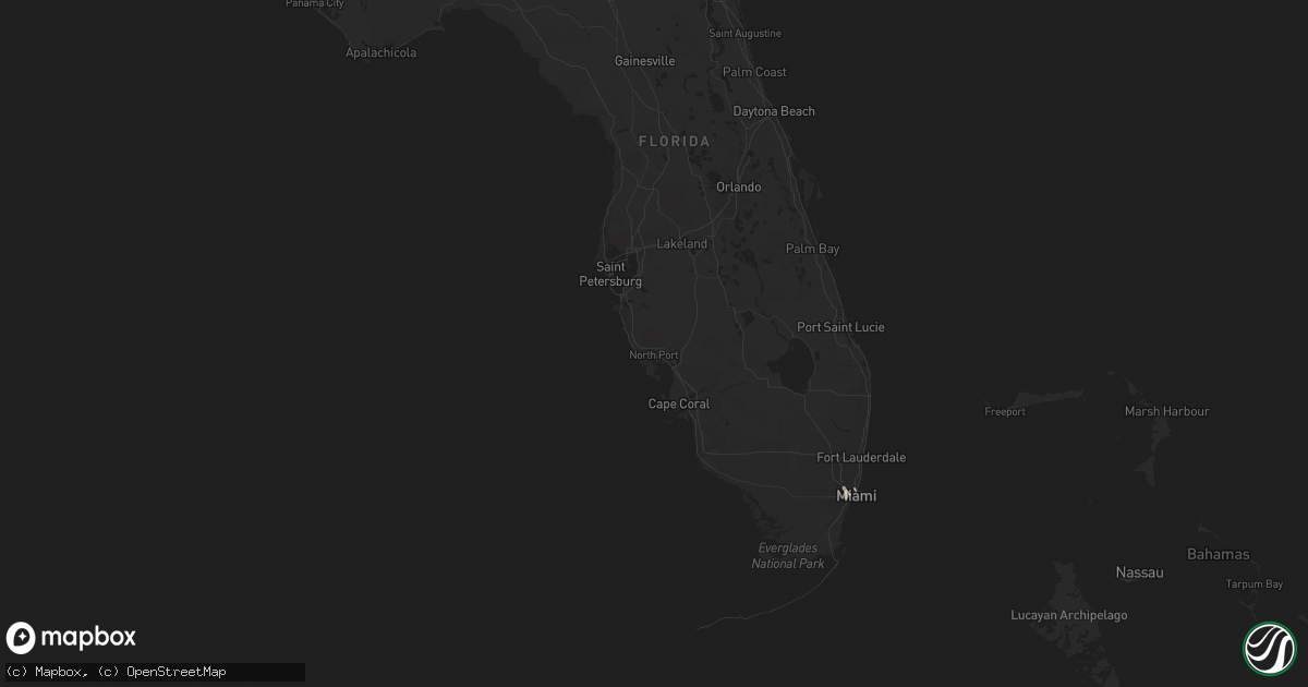 Hail map on October 3, 2014
