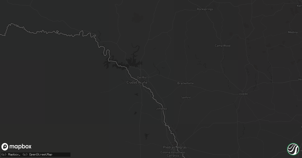Hail map in Laughlin Afb, TX on October 3, 2015