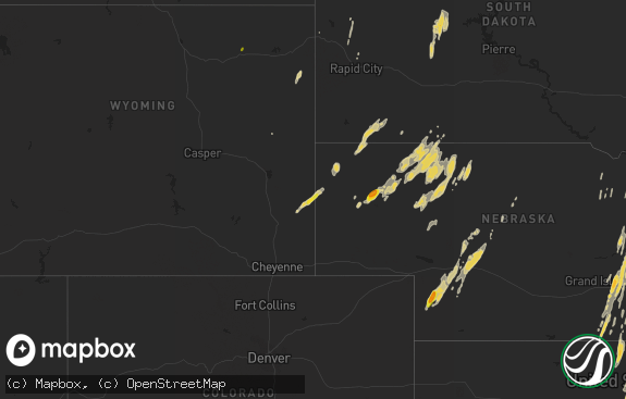 Hail map preview on 10-03-2016