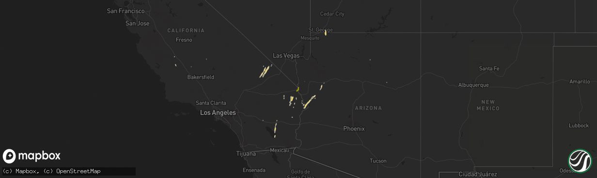 Hail map on October 3, 2018