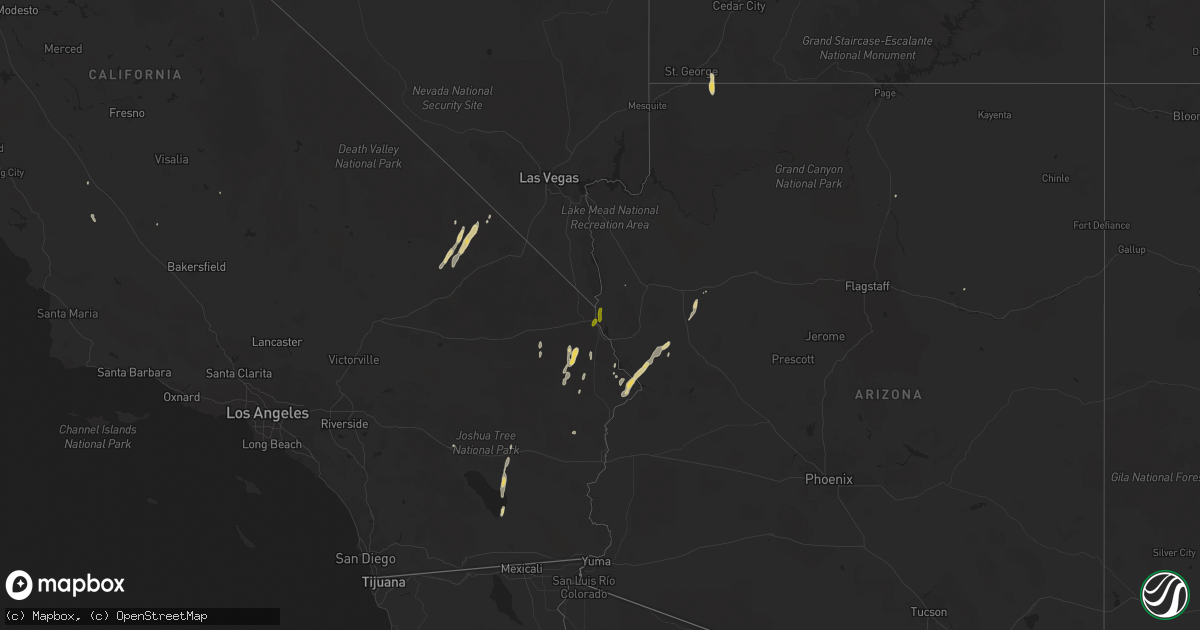 Hail map on October 3, 2018