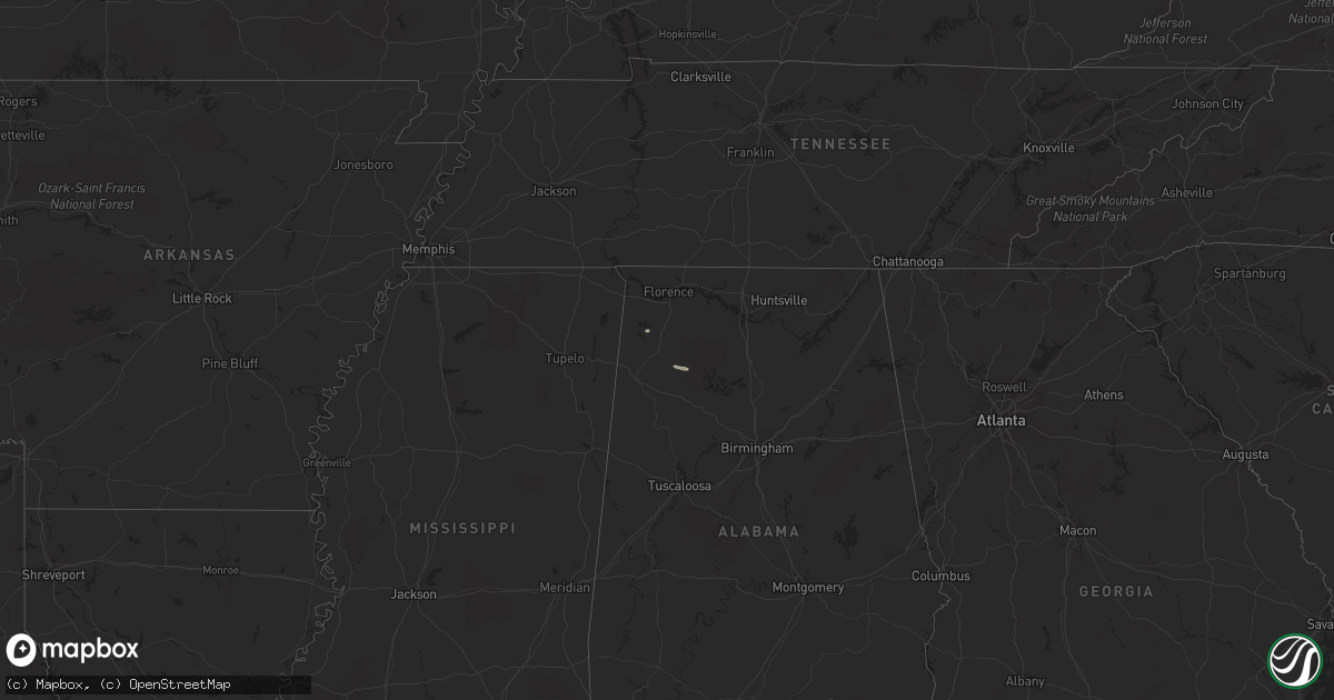 Hail map on October 3, 2021